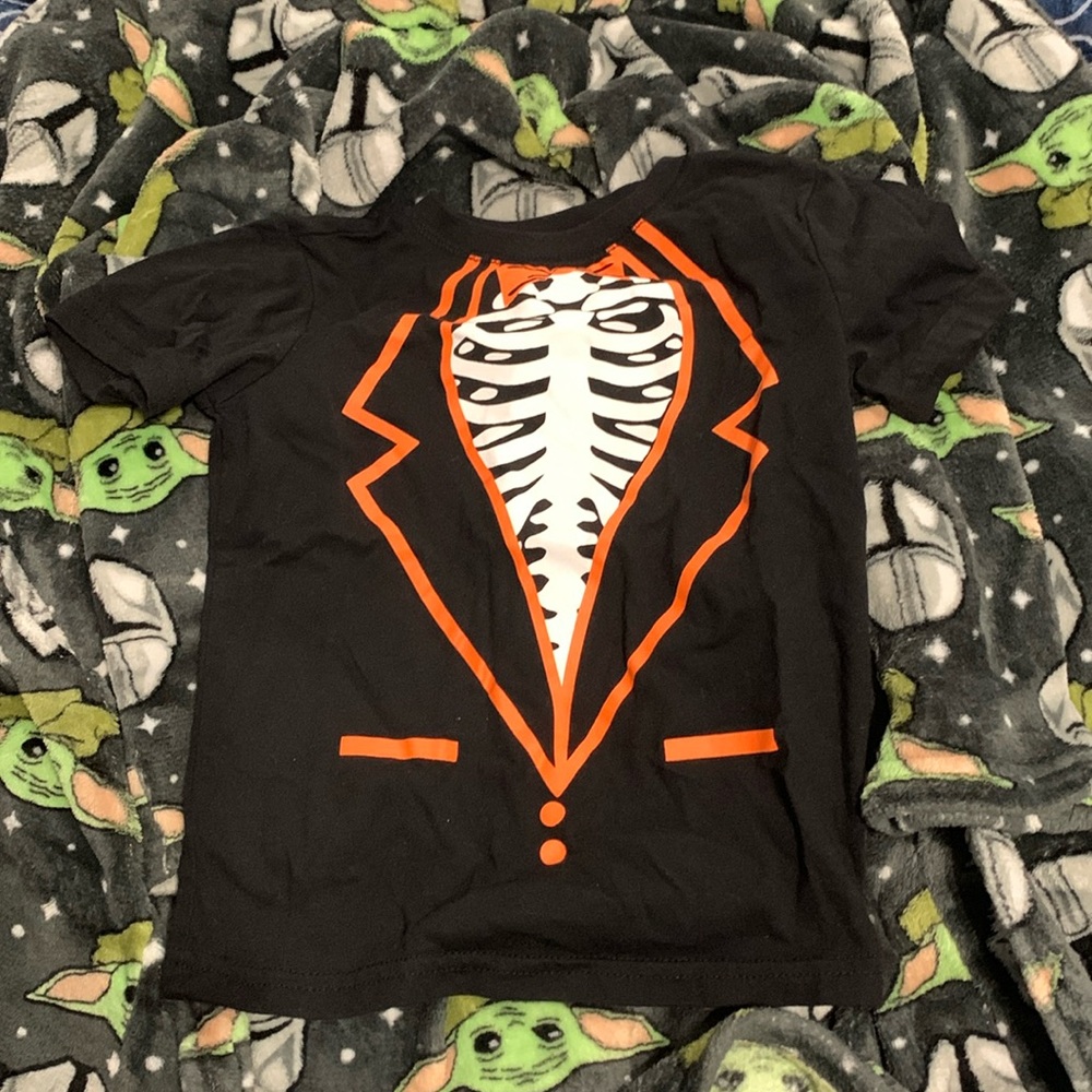 Skeleton tuxedo shirt